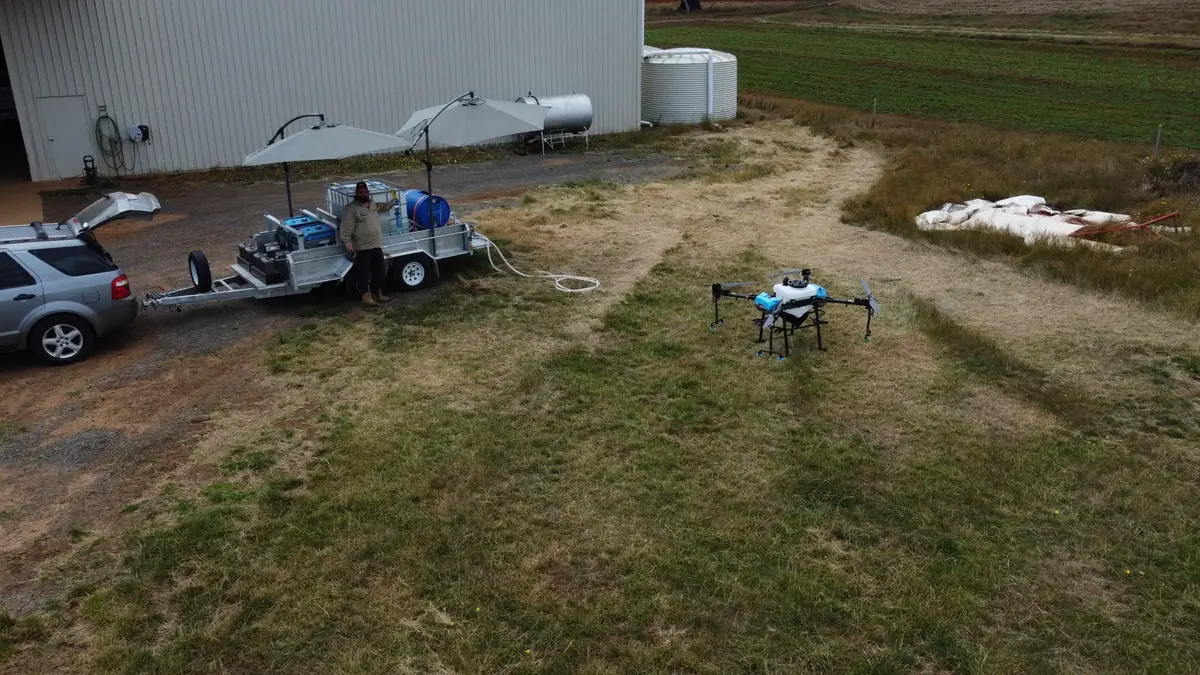 Aerial farmland